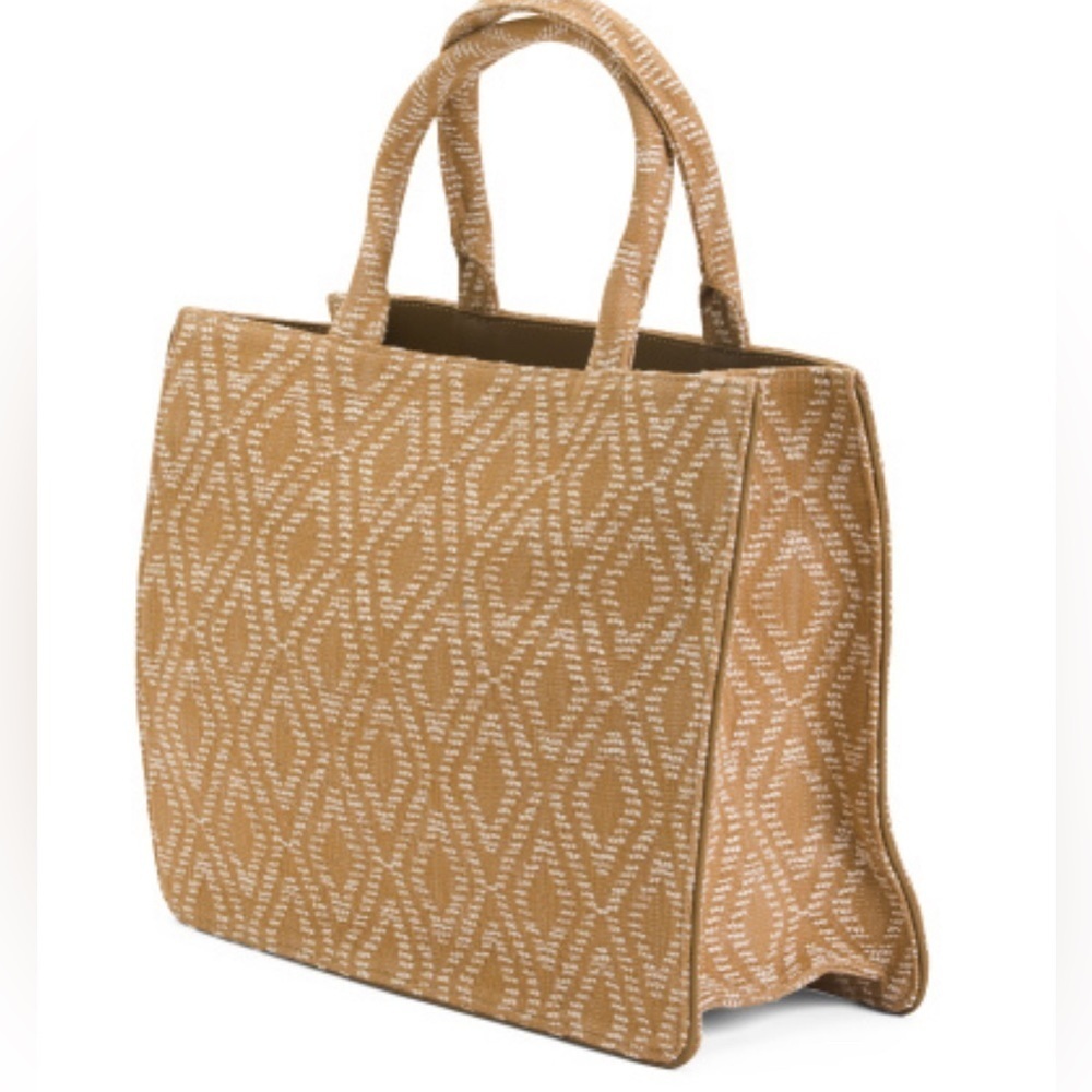 NWT MAJE Patterned Tote in Tobacco - Picture 3 of 15